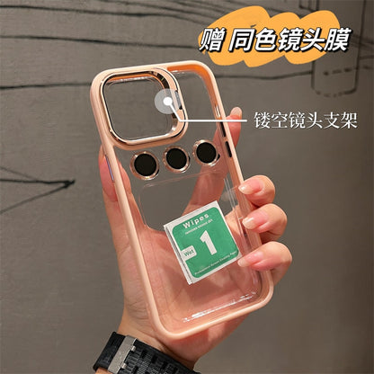Aluminum alloy lens film cover bracket suitable for iphone 13 14 pro Max mobile phone case iphone11 12 pro Max luxury drop-proof