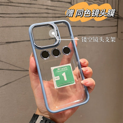 Aluminum alloy lens film cover bracket suitable for iphone 13 14 pro Max mobile phone case iphone11 12 pro Max luxury drop-proof