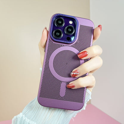 Luxury magnetic for magsafe wireless charging phone case for iPhone 11 12 pro max multicolour PC heat dissipation Cover