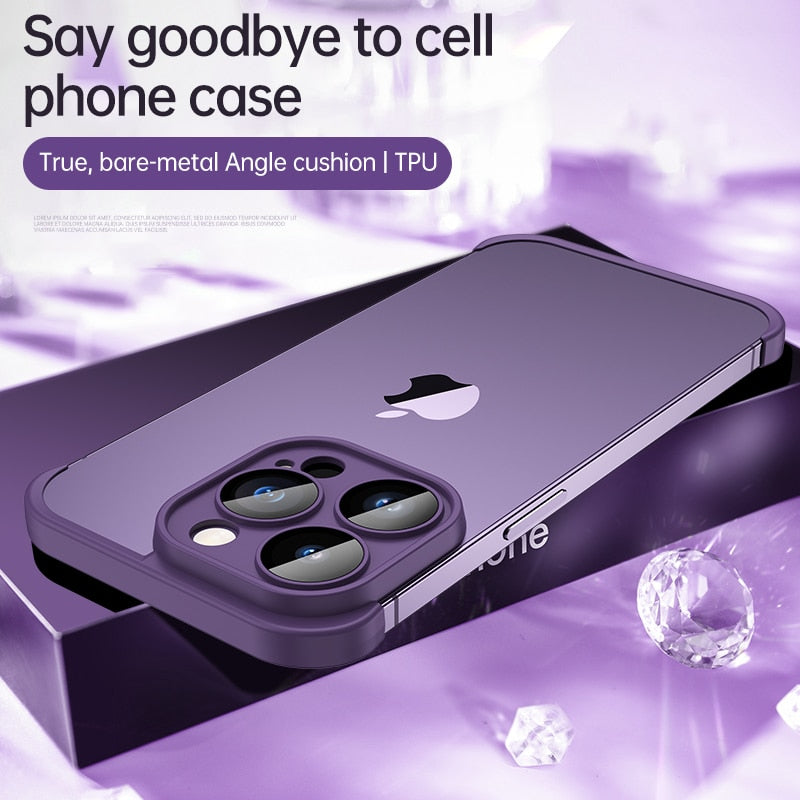 Luxury With Lens Protector Corner Pad Soft Silicone Case For iPhone 14 Pro Max Shockproof Phone Cover On iPhone 12 13 14