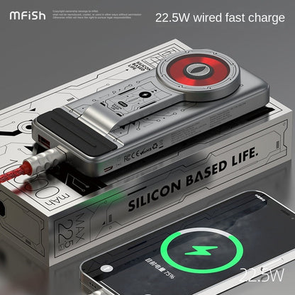 Beast 5-in-1 Wireless Magnetic Charging Station Portable 10,000 mAh Multi-function Mobile Power Bank