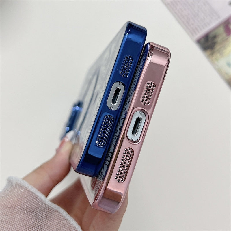 Fashion Circuit Diagram Case For Magsafe For iPhone 14 13 12 11 Pro Max Plus Clear Plating Soft Wireless Charging Magnetic Cover