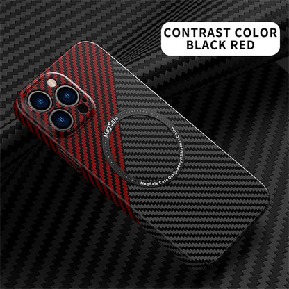 For iPhone 13 Magsafe Case Buesiness Carbon Fiber Slim Matte Hard Magnetic Phone Cases for iPhone 11 12 13 Pro Max 14 Pro Plus