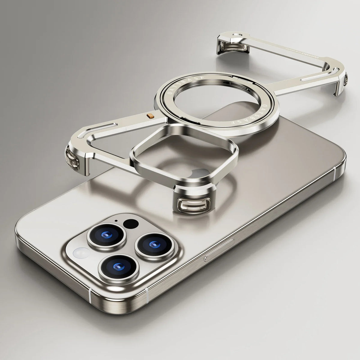 iPhone  Ⓩ Shape  Metal Kickstand Bumper Detachable Cover For Your Phone.