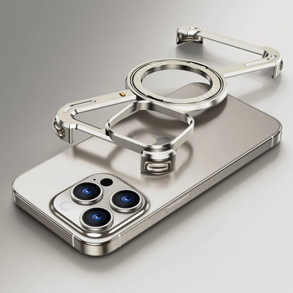iPhone  Ⓩ Shape  Metal Kickstand Bumper Detachable Cover For Your Phone.