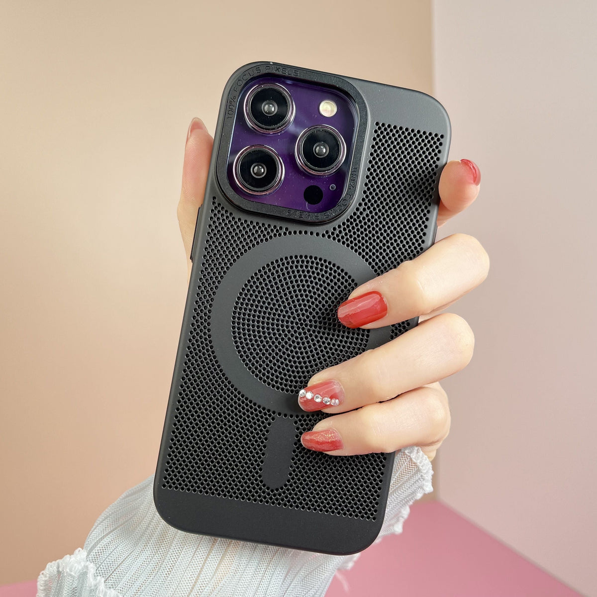 Luxury magnetic for magsafe wireless charging phone case for iPhone 11 12 pro max multicolour PC heat dissipation Cover