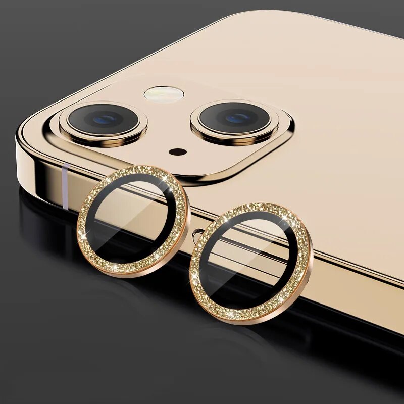 Luxury Shining Diamond Lens Film For IPhone 15 14 13 12 Pro Max Plus HD Glass Camera Lens Protective Tempered Film