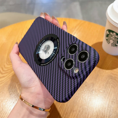 For iPhone 13 Magsafe Case Buesiness Carbon Fiber Slim Matte Hard Magnetic Phone Cases for iPhone 11 12 13 Pro Max 14 Pro Plus