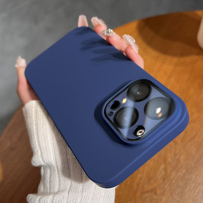 Luxury Camera Lens Glass Full Protection Phone Case For iPhone 12 13 14 Pro Max Shockproof Matte Hard PC Cellphone Funda Cover