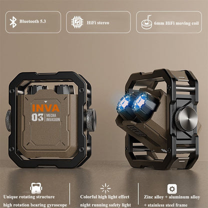 High-end INVA-S 03 TWS Gaming Esports Wireless Headphones HiFi Stereo Bluetooth Earphones Rotate Fidget Earbuds