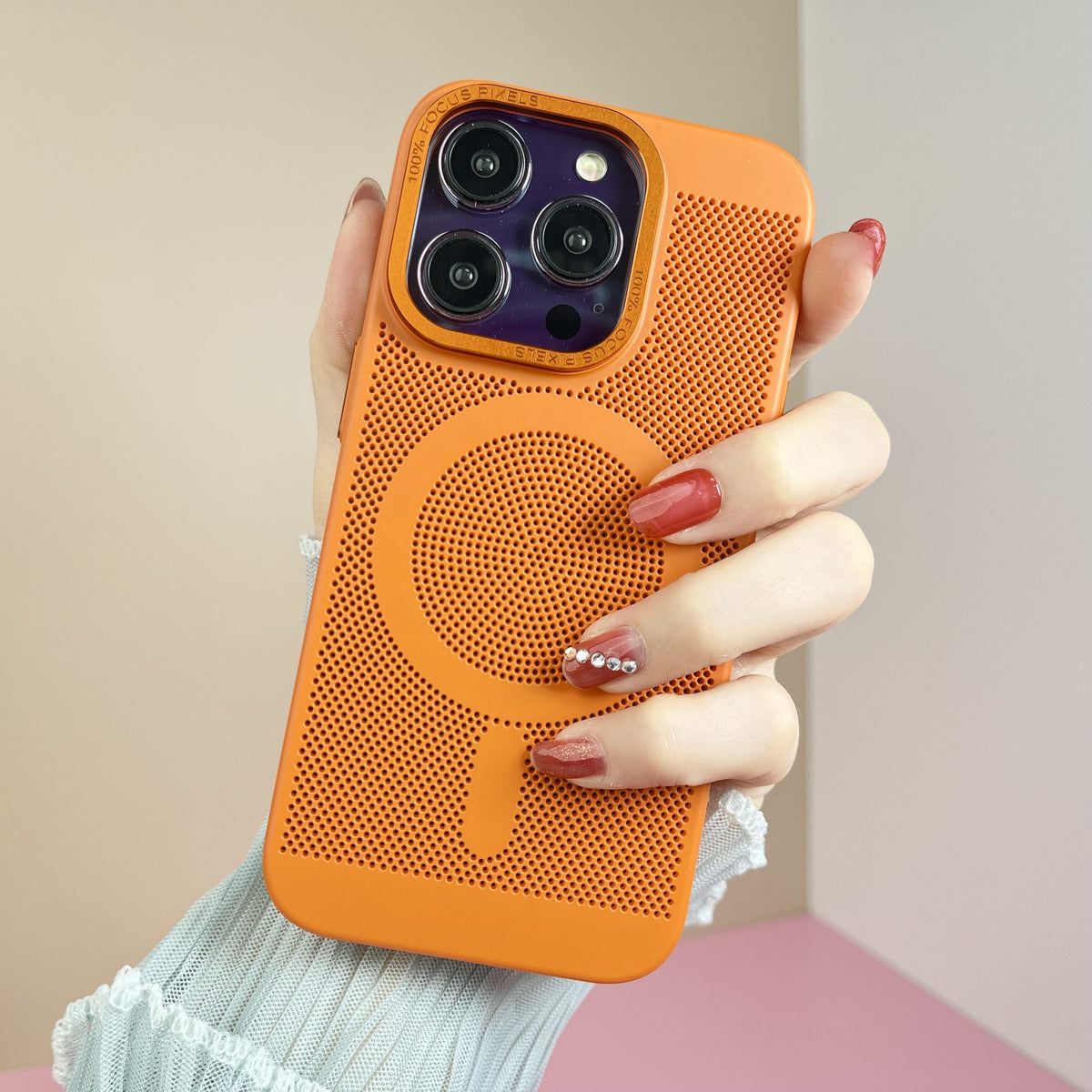 Luxury magnetic for magsafe wireless charging phone case for iPhone 11 12 pro max multicolour PC heat dissipation Cover