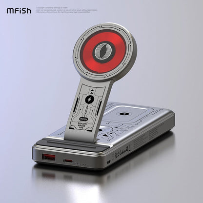 Beast 5-in-1 Wireless Magnetic Charging Station Portable 10,000 mAh Multi-function Mobile Power Bank