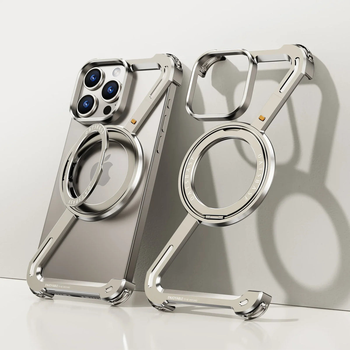 iPhone  Ⓩ Shape  Metal Kickstand Bumper Detachable Cover For Your Phone.