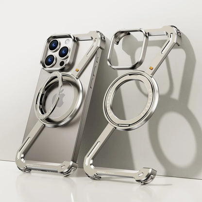 iPhone  Ⓩ Shape  Metal Kickstand Bumper Detachable Cover For Your Phone.