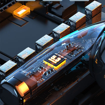 Mecha Gaming Bluetooth Headset Zinc Alloy Material Semi-in-ear Large Capacity Battery Esports Level Gaming Bluetooth Headset