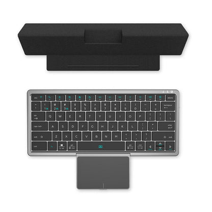 3 in 1 Portable Wireless Bluetooth 5.2 Tablet keyboard with PU Case Foldable Stand for Windows Android IOS iPad Phones