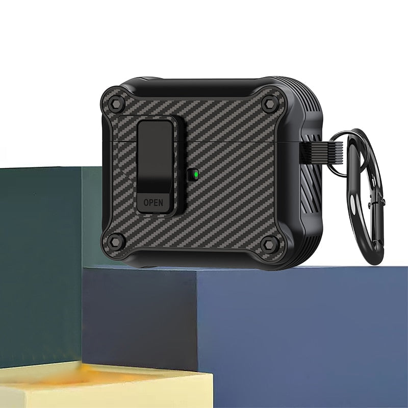 Security Lock Cover for AirPods Pro 2 3 1 Case for AirPods Pro2 Pro 2nd Gen Case Shockproof Cover Air Pods Pro airpods3 Funda
