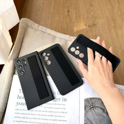 New Samsung Galaxy Shaded Black Hand Strap Case For Your Samsung Phone.