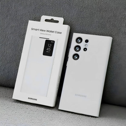 Galaxy S24 Ultra Smart View Wallet Case For Samsung Phone.