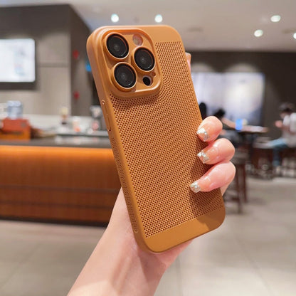 Candy Colors Summer Breathable Mesh Heat Dissipation For iPhone 14 13 12 11 Pro Max Soft Silicone Camera Lens Protector Cover