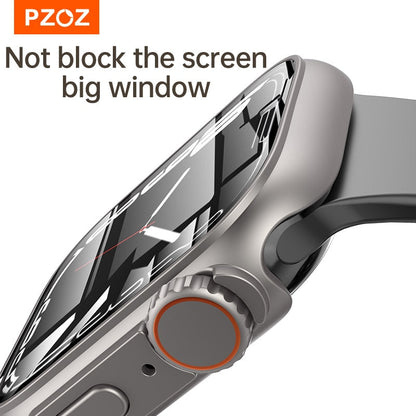 Apple Watch Series 8 & 7 45mm For iWatch 4, 5 & 6 se 44mm Screen Protector Case Hard PC Case with Tempered Glass Accessories