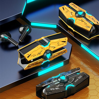 Mecha Gaming Bluetooth Headset Zinc Alloy Material Semi-in-ear Large Capacity Battery Esports Level Gaming Bluetooth Headset