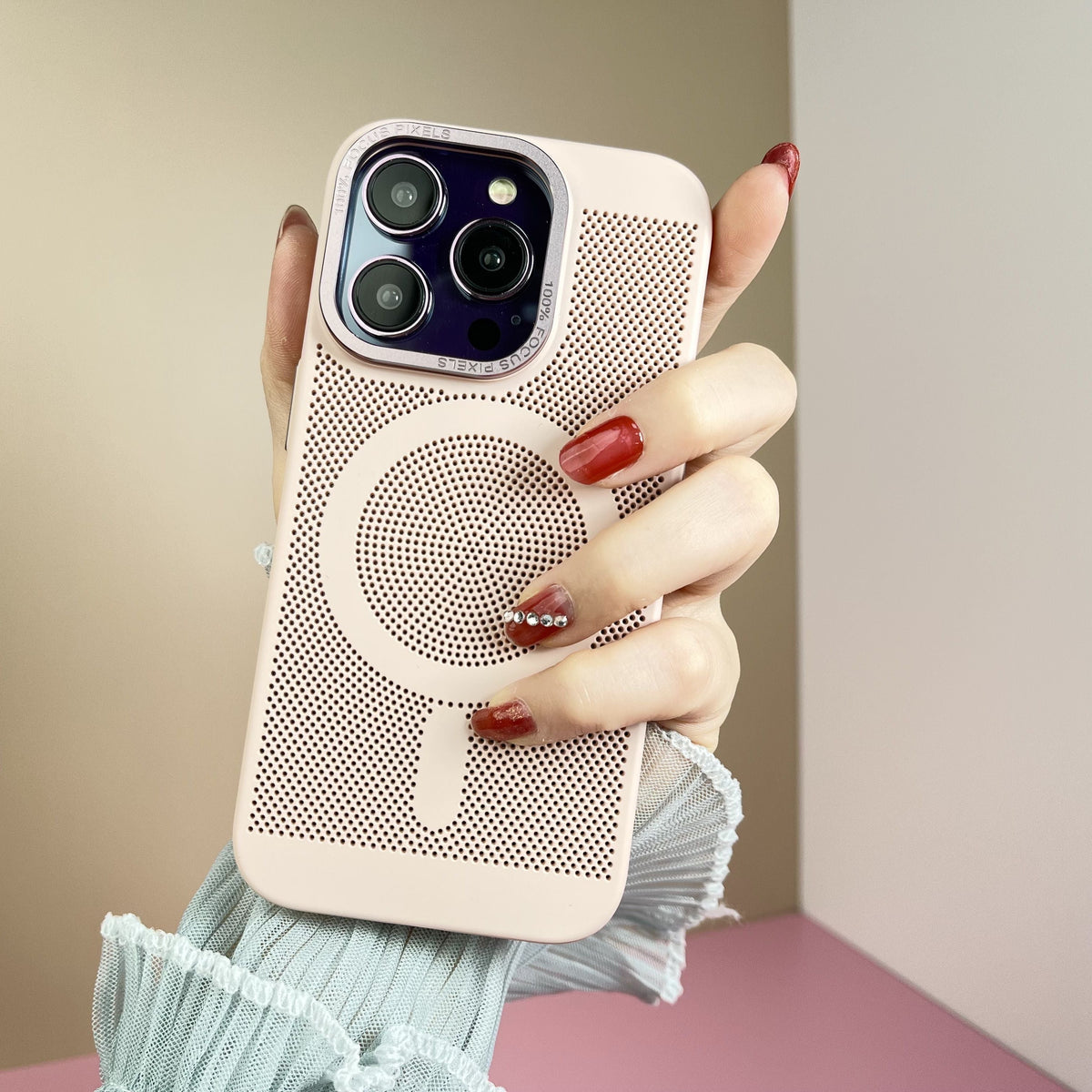 Luxury magnetic for magsafe wireless charging phone case for iPhone 11 12 pro max multicolour PC heat dissipation Cover