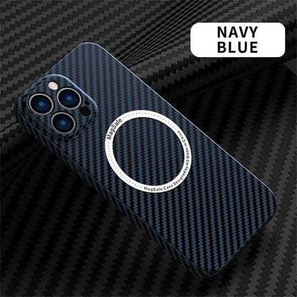 For iPhone 13 Magsafe Case Buesiness Carbon Fiber Slim Matte Hard Magnetic Phone Cases for iPhone 11 12 13 Pro Max 14 Pro Plus