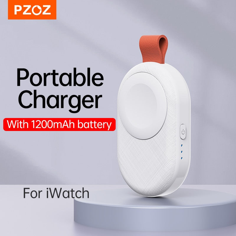 PZOZ Power Bank For iWatch Ultra 8 7 6 5 4 SE Mini Portable Wireless Charger Charging Powerbank Charger For Apple Watch Series 8