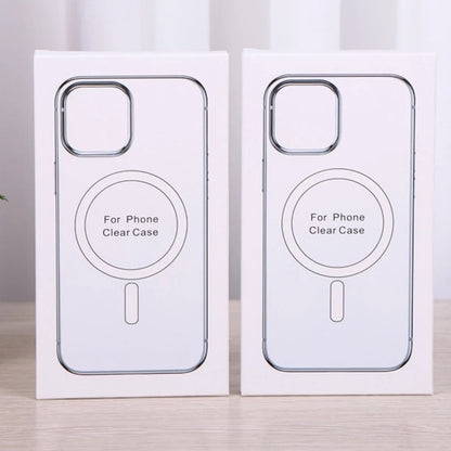 Hard Crystal Original Magnectic Case For iPhone 13 12 11 14 15Pro Max XSMAX XR XS SE 7 8Plus For Magsafe Wireless Charging Cover