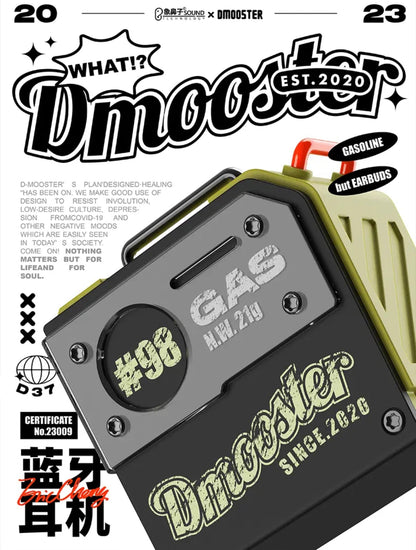 Elephant Trunk Co-branded Big Monster DMOOSTER #98 Oil Barrel Bluetooth Headset D37 Wireless Sports Model For Running