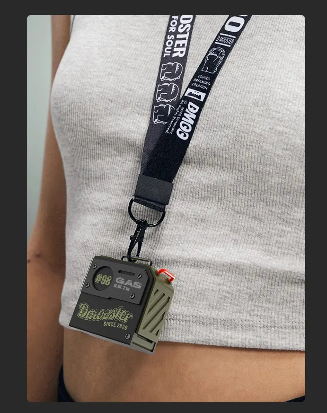 Elephant Trunk Co-branded Big Monster DMOOSTER #98 Oil Barrel Bluetooth Headset D37 Wireless Sports Model For Running