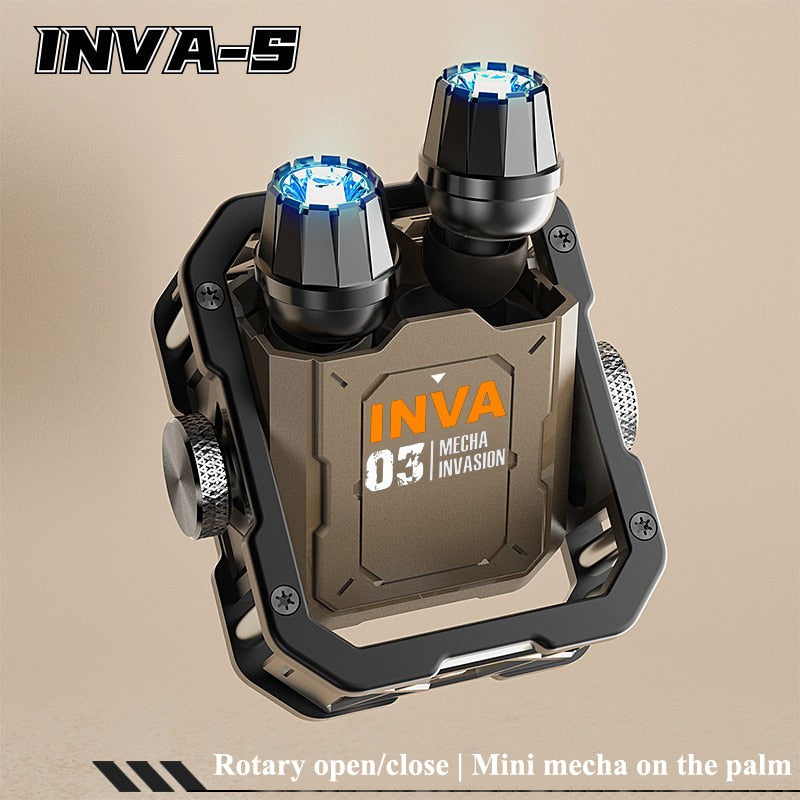 High-end INVA-S 03 TWS Gaming Esports Wireless Headphones HiFi Stereo Bluetooth Earphones Rotate Fidget Earbuds