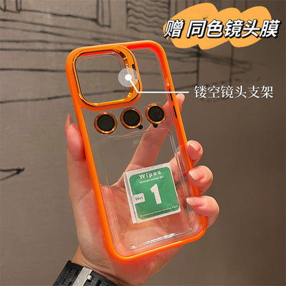 Aluminum alloy lens film cover bracket suitable for iphone 13 14 pro Max mobile phone case iphone11 12 pro Max luxury drop-proof