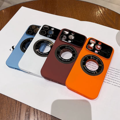 Luxury Slim Matte PC Magsafe Case for iPhone 12 Pro Max 13 Pro 14Pro 14 Pro Max Plus Lens Protector Logo Hole Ultra Thin Cover