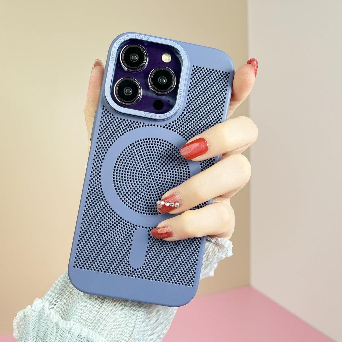 Luxury magnetic for magsafe wireless charging phone case for iPhone 11 12 pro max multicolour PC heat dissipation Cover