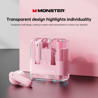 Original Monster XKT12 TWS Earphones Bluetooth 5.3 Wireless Headset HIFI Sound Gaming Earbuds Noise Reduction Headphones