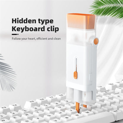8-in-1 Cleaning Kit Computer Keyboard Cleaner Brush Earphones Cleaning Pen For AirPods iPhone Keycap Puller Set Tools