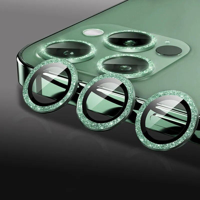 Luxury Shining Diamond Lens Film For IPhone 15 14 13 12 Pro Max Plus HD Glass Camera Lens Protective Tempered Film