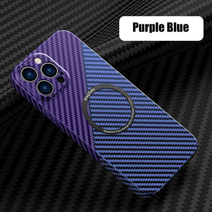 For iPhone 13 Magsafe Case Buesiness Carbon Fiber Slim Matte Hard Magnetic Phone Cases for iPhone 11 12 13 Pro Max 14 Pro Plus