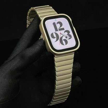 Link Bracelet Correa For Apple Watch Ultra Band 49mm 8 7 6 5 4 Se 45mm 41mm 44mm 40mm Stainless Steel Strap for Iwatch 3 42mm 38