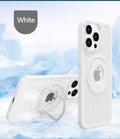 Heat Dissipation Case For Magsafe Magnetic Wireless Charging Shockproof Hard Stand Cover For iPhone 14 Pro Max 13 12