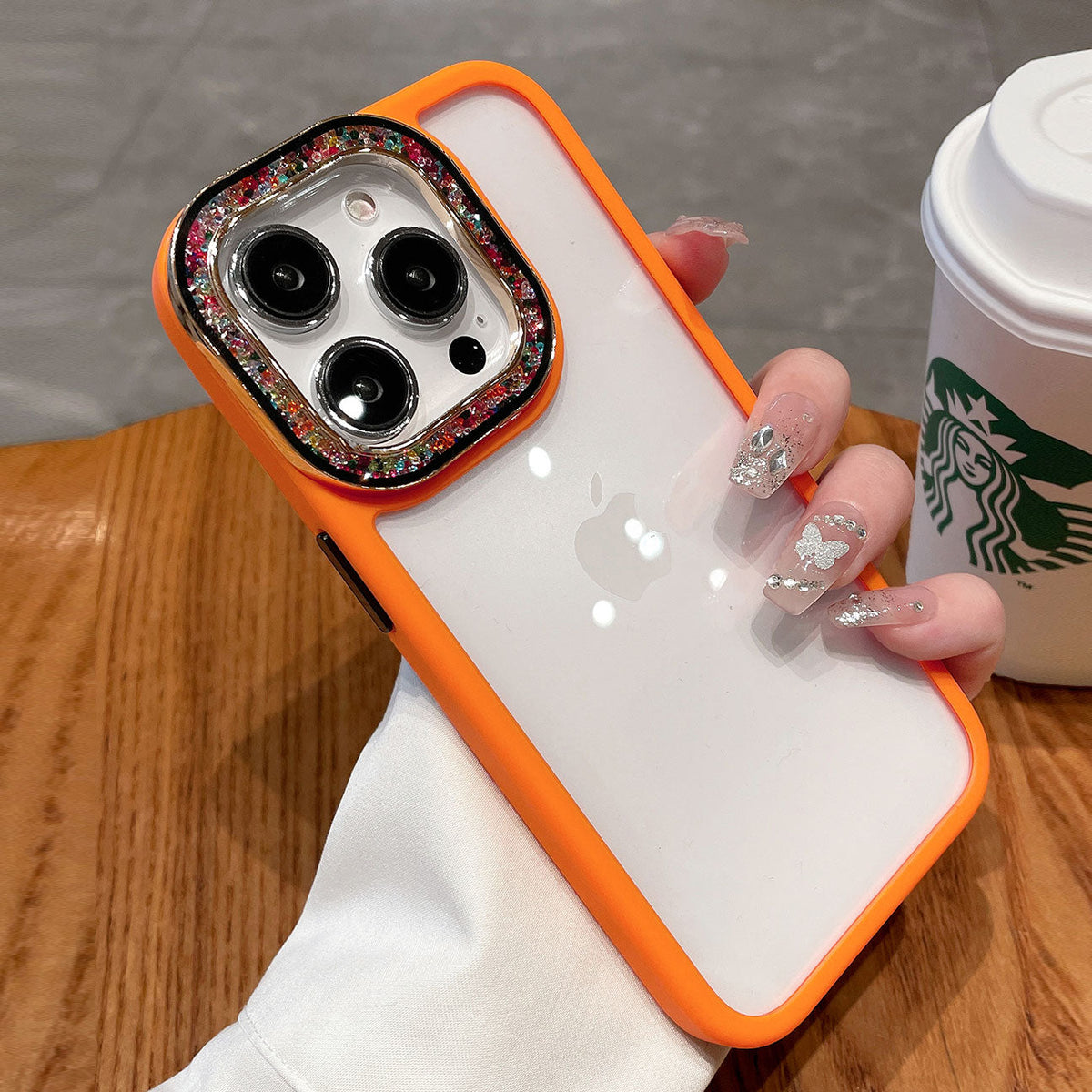 Luxury Glitter Camera Protection Case for iPhone 12 13 14 Pro Max 14 Plus 13Pro 14Pro Max Transparent PC TPU Armor Back Cover