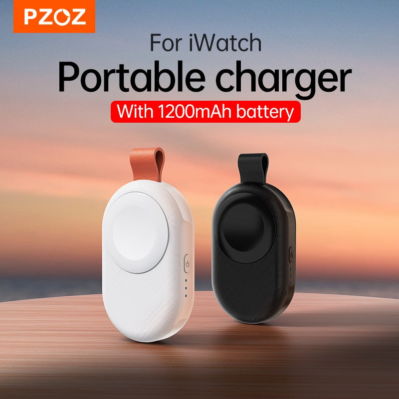 PZOZ Power Bank For iWatch Ultra 8 7 6 5 4 SE Mini Portable Wireless Charger Charging Powerbank Charger For Apple Watch Series 8