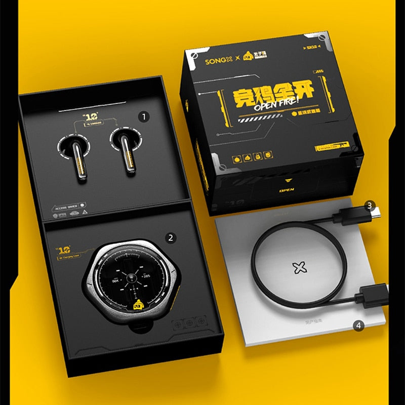 Songx True Wireless Bluetooth Surround Sound Fashion Headset Photon Chicken Ip Joint Model Suitable For Apple Smarttearphone