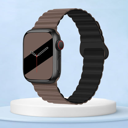 Silicone Loop Strap for Apple Watch 8 Ultra 7 6 SE 5 4 3 Magnetic Buckle Bracelets for iWatch Band 49mm 42/44/45mm 38/40/41mm
