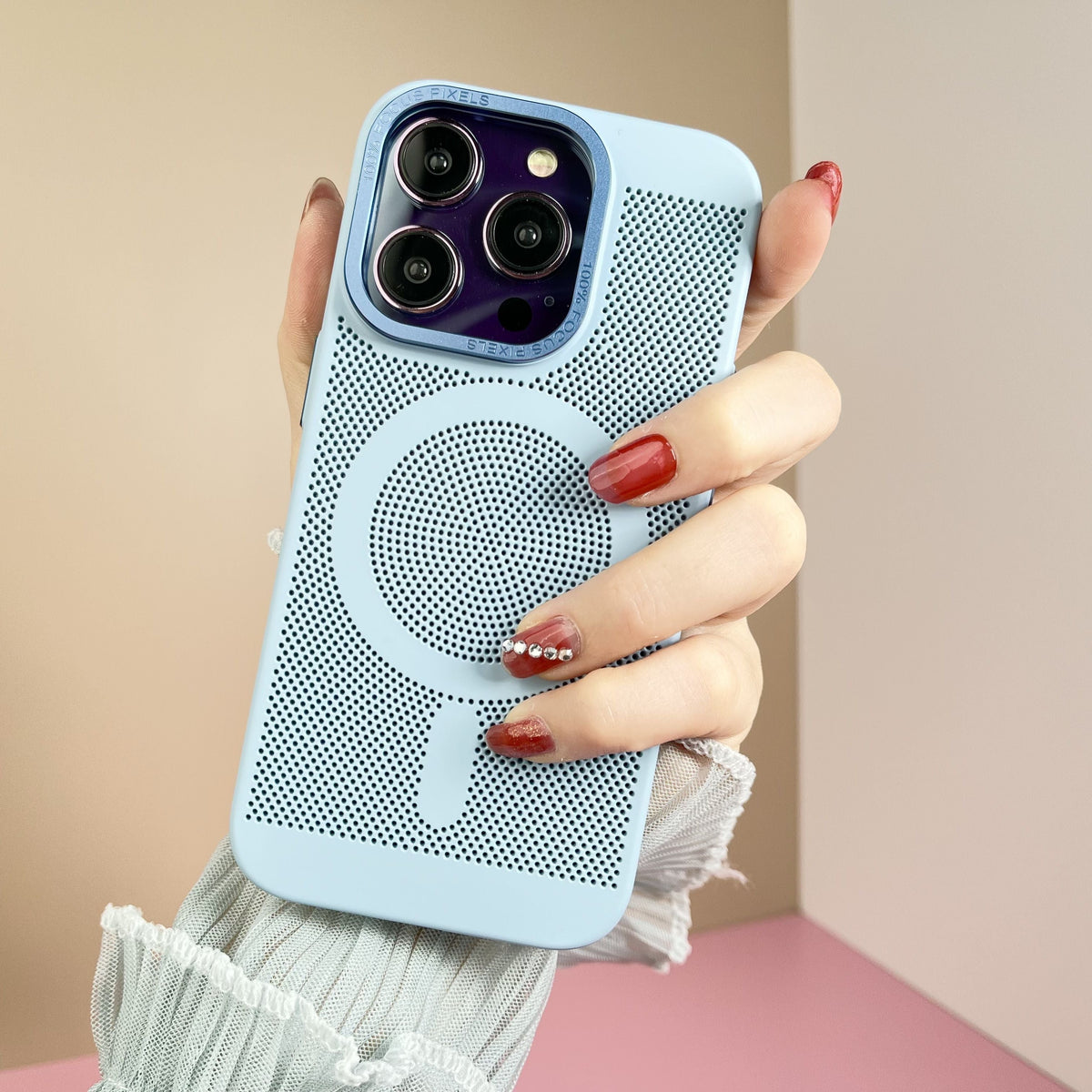 Luxury magnetic for magsafe wireless charging phone case for iPhone 11 12 pro max multicolour PC heat dissipation Cover