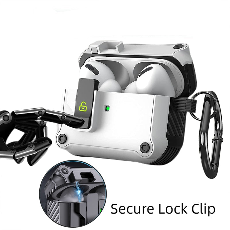 Security Lock Cover for AirPods Pro 2 3 1 Case for AirPods Pro2 Pro 2nd Gen Case Shockproof Cover Air Pods Pro airpods3 Funda