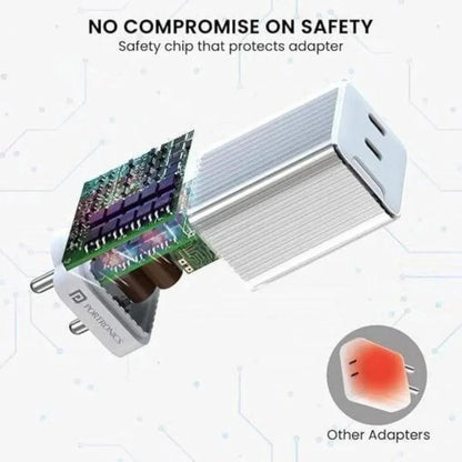 Charge All Your Devices with Ease: Portronics Adapto 4: Your One-Stop Charging Solution