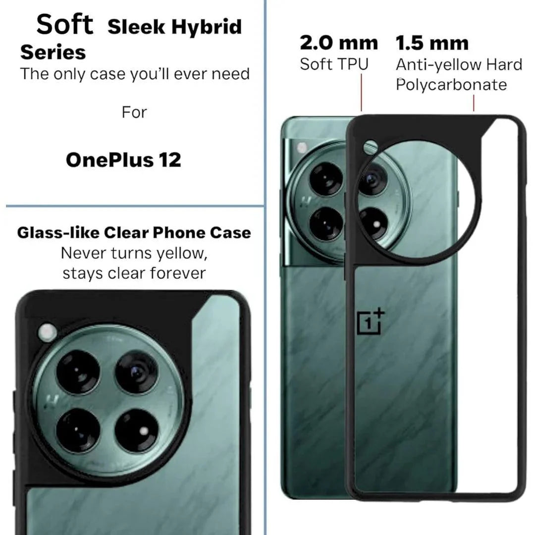 Shockproof Sleek Hybrid Armor Cover|OnePlus 12